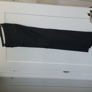 Black, size zero, wide-leg Banana Republic pants.